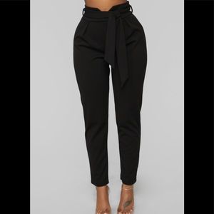 Fashion nova Knot Your Girl Knit Crepe Pants